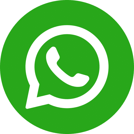 Logo WhatsApp : icône de téléphone blanc dans une bulle de discussion verte, symbolisant l'application de messagerie.